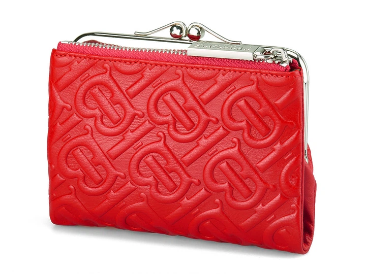 Женский кошелек из кожи высшего сорта Burberry 5637 E Red красный - Фото 3 Женский кошелек из кожи высшего сорта Burberry 5637 E Red красный - изображение 3