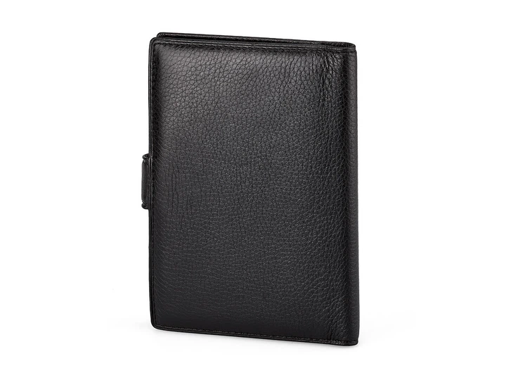 Шкіряна чоловіча обкладинка для документів Braun Buffel 9922 чорна - зображення 5