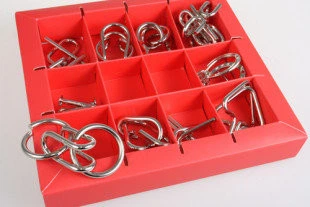 Набір головоломок 10 Metall Puzzles red Eureka 3D Puzzle 473358, 10 головоломок - Фото 1 Набір головоломок 10 Metall Puzzles red Eureka 3D Puzzle 473358, 10 головоломок - зображення 1