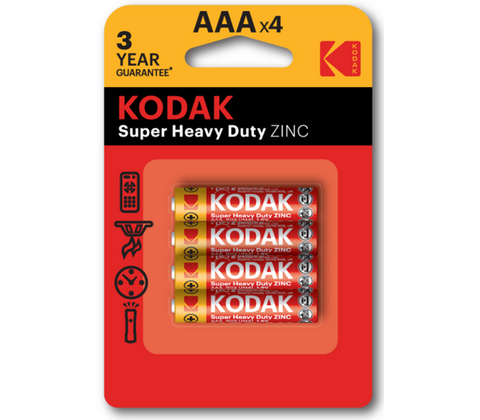 Батарейки Kodak K3AHZ-4 R03/AAA 1,5 В, 4 шт - Фото 1 Батарейки Kodak K3AHZ-4 R03/AAA 1,5 В, 4 шт - зображення 1