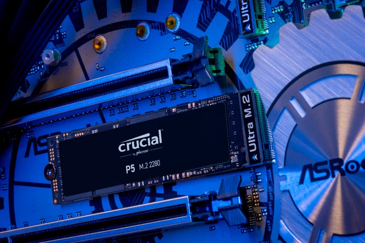 SSD диск Crucial P5 NVMe 2TB M.2 2280 PCIe 3.0 x4 3D NAND TLC