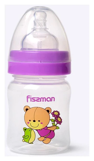 Бутылочка детская для кормления Fissman Babies Мишка-любимчик 120мл с широким горлышком (FN-6885) - Фото 1 Бутылочка детская для кормления Fissman Babies Мишка-любимчик 120мл с широким горлышком (FN-6885) - изображение 1
