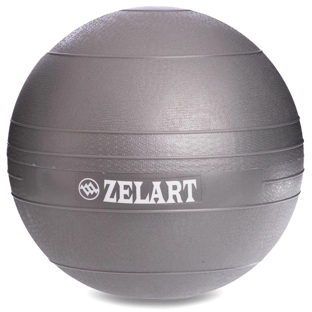 Мяч медицинский слэмбол для кроссфита Zelart Slam Ball Fit 5165-8 вес 8кг Silver - изображение 2