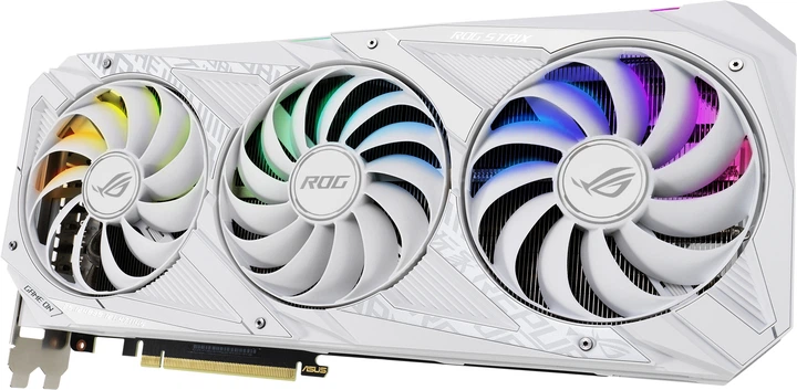 Видеокарта Asus PCI-Ex GeForce RTX 3080 ROG Strix OC White V2 LHR