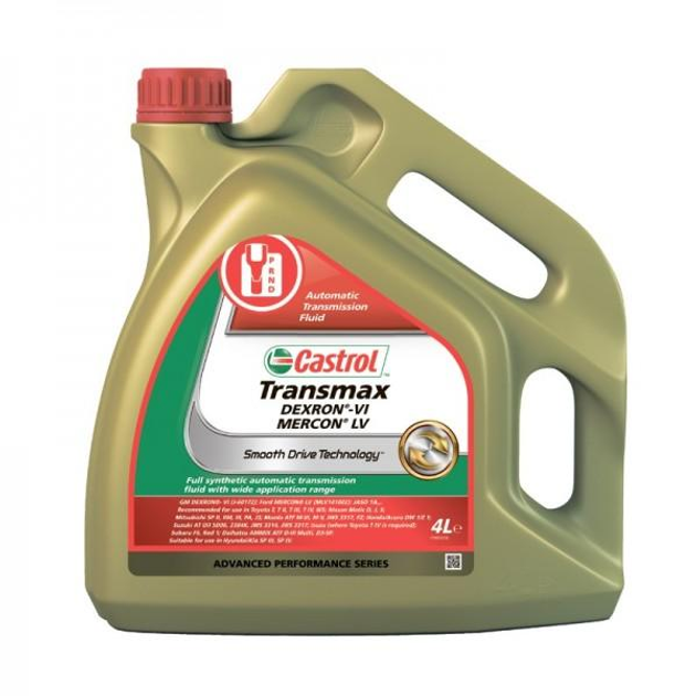 Трансмиссионное масло Castrol TRANSMAX DEXRON-VI MERCON LV для АКПП 4л ...