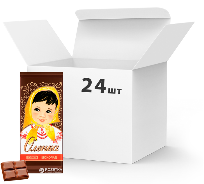 Упаковка шоколада Roshen Аленка 90 г х 24 шт (4823077616259) – купить в ...