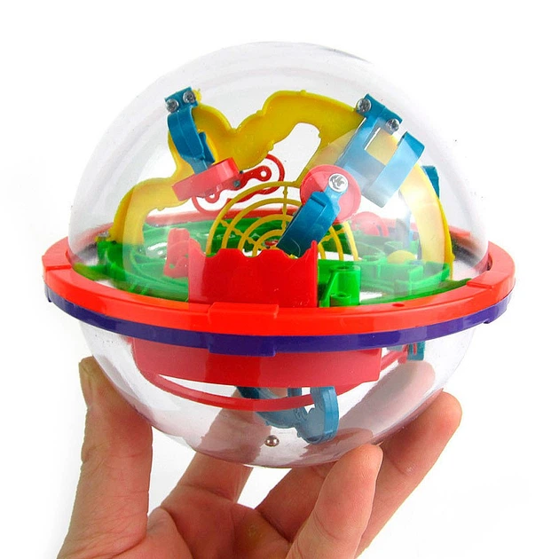 Головоломка Icoy Toys Шар-лабиринт 12 см 100 барьеров (929А) - изображение 2