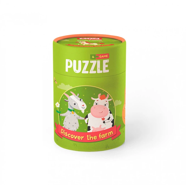 Детский развивающий пазл "Кто живет на ферме" Mon Puzzle 2 пазла по 2 элемента (20010700001111) - изображение 6