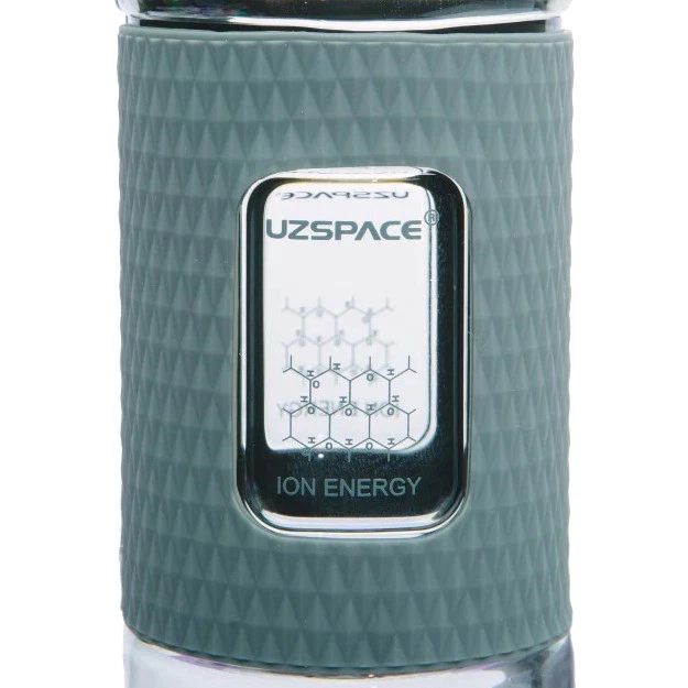 Бутылка для воды детская UZspace Diamond 5043 370 мл серая - изображение 6