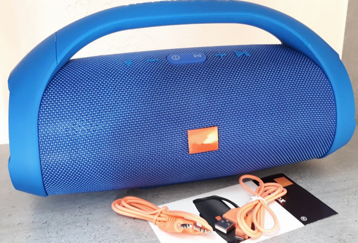 Портативная колонка Portable Boombox XXL Bluetooth Синяя - изображение 4