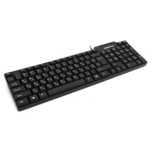 Клавіатура Omega OK-05 Cyrilic Version USB Black (OK05TRU) - Фото 3 Клавіатура Omega OK-05 Cyrilic Version USB Black (OK05TRU) - зображення 3