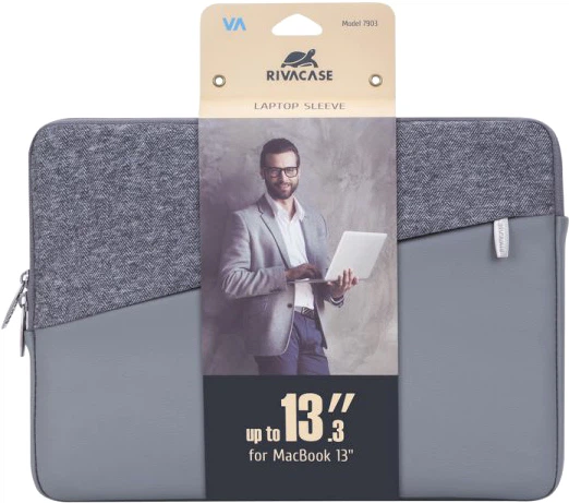 Etui na laptopa Rivacase 13.3'' Szary (7903 (szary)) - obraz 10