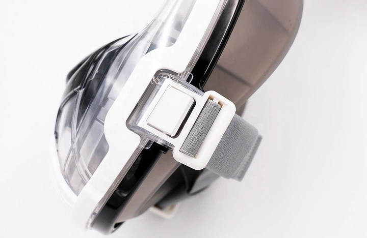 Маска для сноркелінгу TheNice EasyBreath-III M2101 на все обличчя для дайвінгу &nbsp;S/M Біло-чорний - изображение 3