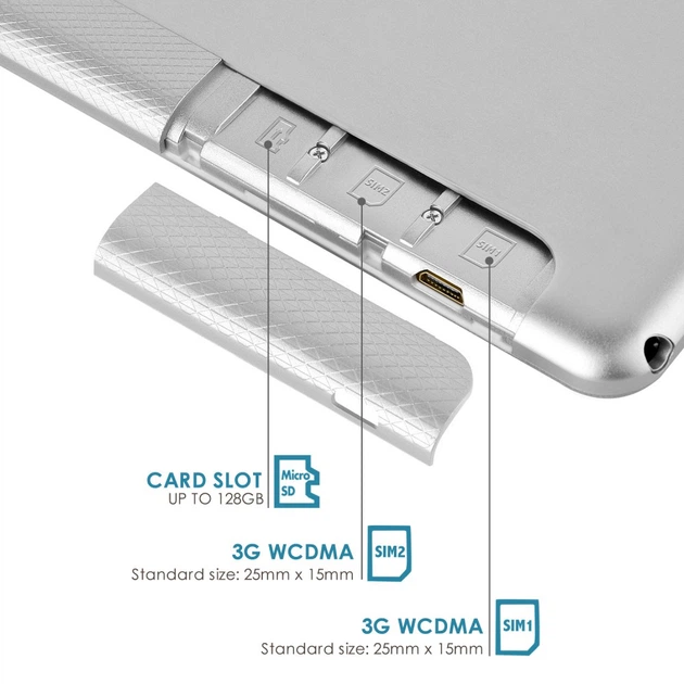 Планшет Yotopt K108 10.1”IPS Android 7.0 Dual Sim 2/32Gb Metal Silver - Фото 4 Планшет Yotopt K108 10.1”IPS Android 7.0 Dual Sim 2/32Gb Metal Silver - изображение 4
