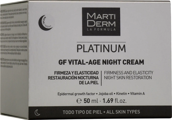 Krem przeciwzmarszczkowy MartiDerm Platinum Gf Vital Age odmładzający 50 ml (8437015942285) - obraz 3