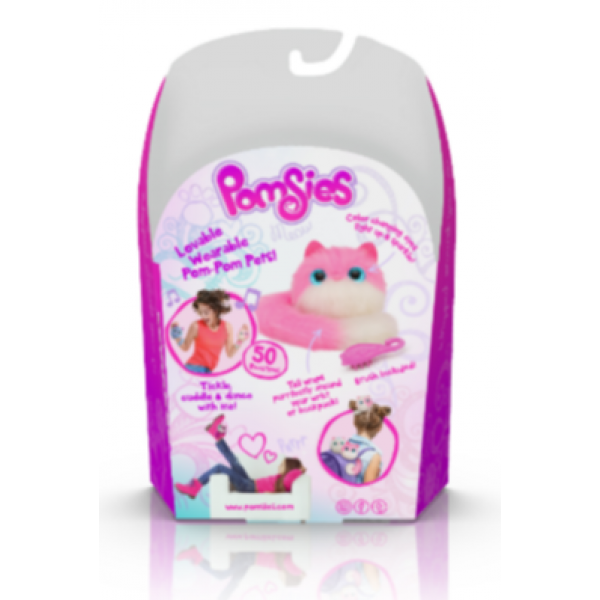 Интерактивная игрушка котенок Pomsies Blossom, Розовый, Оригинал, США (45) - изображение 5