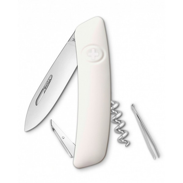 Швейцарский складной нож Swiza D01,белый - изображение 1