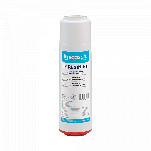 Картридж для умягчения воды ECOSOFT 2,5 "Х10" с ионообменной смолой (Na+) - Фото 1 Картридж для умягчения воды ECOSOFT 2,5 "Х10" с ионообменной смолой (Na+) - изображение 1