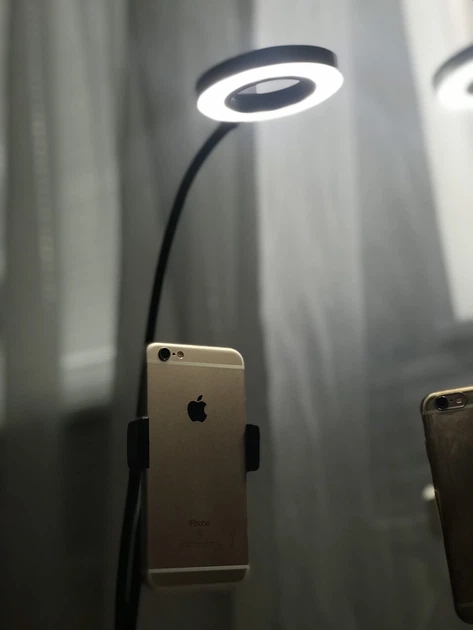 Кольцевая LED лампа с держателем для телефона - изображение 2