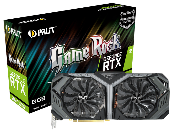 完品 Palit RTX2080 GameRock Premium GeForce RTX2080 SUPER GameRock 8GB Graphics Card