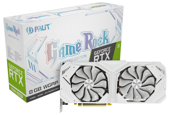 PALIT NVIDIA RTX 2080 リファンレス Видеокарта Palit PCI-Ex GeForce RTX 2080 Super White GameRock