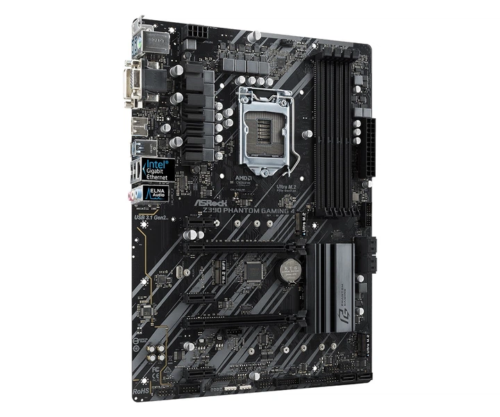 Материнська плата ASRock Z390 Phantom Gaming 4 Socket 1151 - Фото 1 Материнська плата ASRock Z390 Phantom Gaming 4 Socket 1151 - зображення 1
