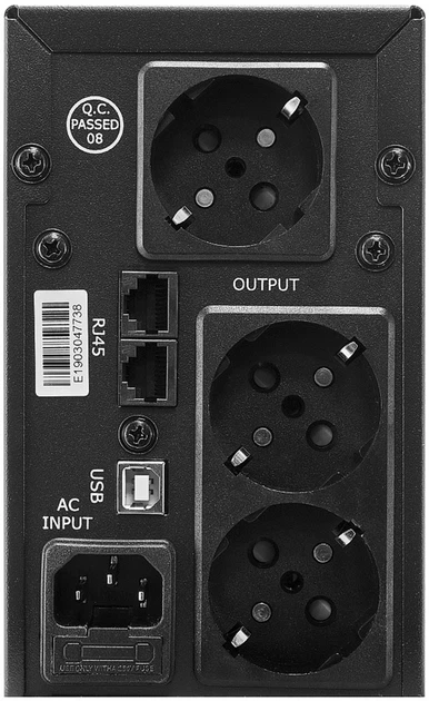 ИБП Crown CMU-SP650Euro, LCD, USB, metal case - изображение 2