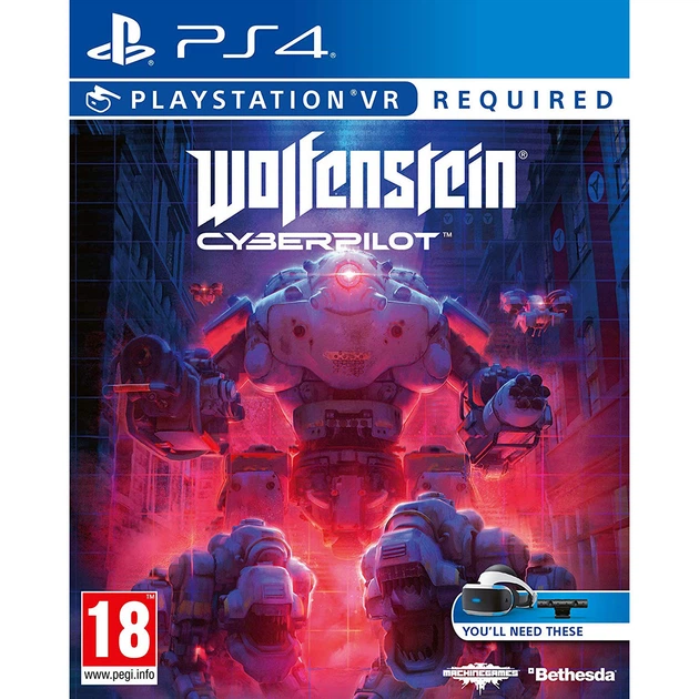 Игра Wolfenstein Cyberpilot на PS4 VR (Blu-Ray диск, русская версия) - Фото 1 Игра Wolfenstein Cyberpilot на PS4 VR (Blu-Ray диск, русская версия) - изображение 1