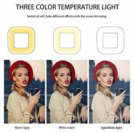 Светодиодная LED лампа D35 Square Light 28 см + Студийный штатив Stend 210 см - изображение 3