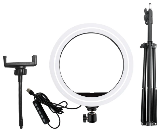 Светодиодная LED лампа MJ20 RGB 15 цветов Soft Ring Light 20 см + Студийный штатив Stend 210 см - Фото 4 Светодиодная LED лампа MJ20 RGB 15 цветов Soft Ring Light 20 см + Студийный штатив Stend 210 см - изображение 4