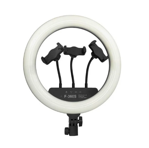 Кольцевая лампа с пультом управления Beauty Ring Lamp F-360S 36см + Студийный штатив Stend 210 см - изображение 2