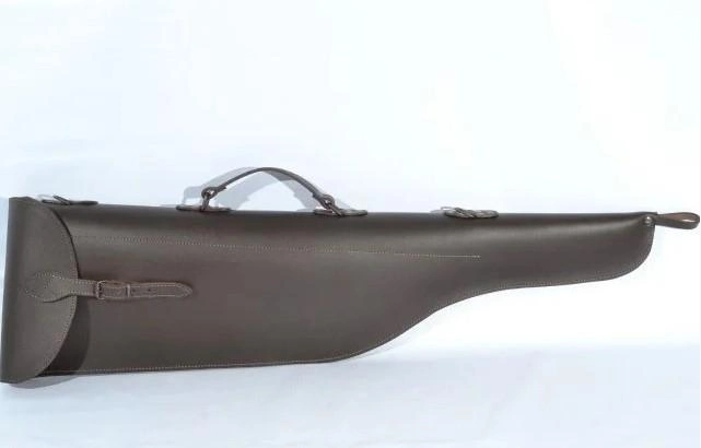 Чохол для рушниці 85 см шкіра-спилок коричневий (5209/2) - зображення 1