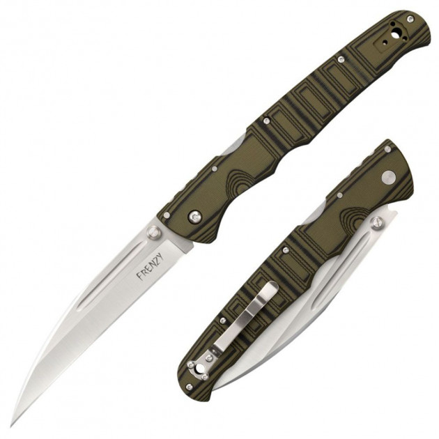 Нож Cold Steel Frenzy I OD Green-Black 62PV1 (1260.13.89) - изображение 2