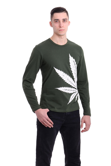 Реглан Чоловічий AndreStar Cannabis Хакі L (3250) - зображення 1