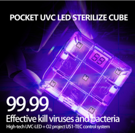 УВЦ ЛІД стерилізатор антисептик O2 UVC-LED для очищення і дезінфекції кишеньковий - зображення 2