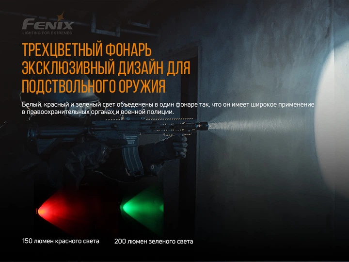 Ліхтар ручний Fenix алюміній 150х25,4 мм білий 1500 люмен IP68 (676053) - зображення 9