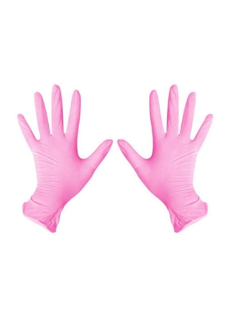 Перчатки розовые Nitrylex Pink нитриловые неопудренные М RD30144003 - изображение 2