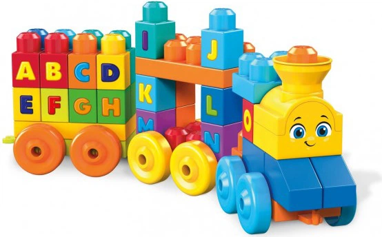 Klocki konstrukcyjne Mega Bloks Muzyczny pociąg ABC 50 elementów (FWK22) - obraz 2