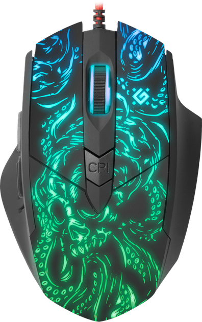 Mysz Defender Titan GM-650L RGB USB Black (4714033526500) - obraz 2