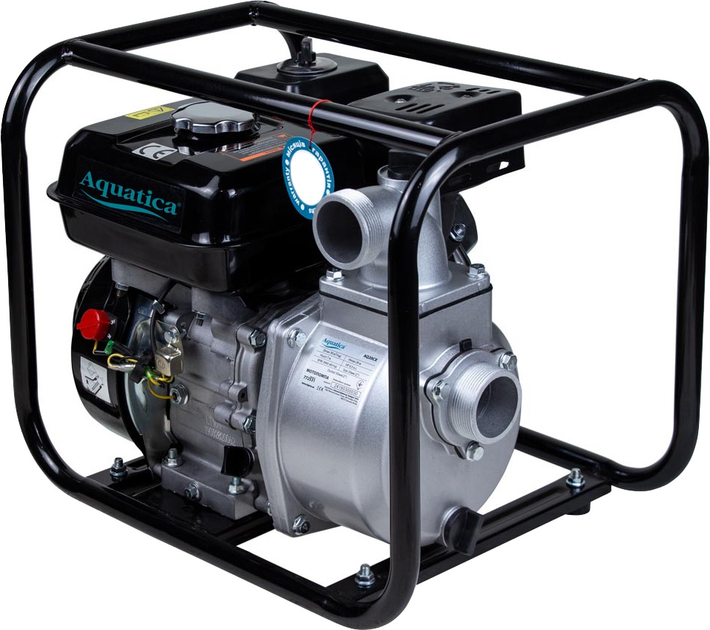 Мотопомпа Aquatica AQ20CX 5.0 кВт Hmax 26 м Qmax 500 л/хв чотиритактна для брудної води (772531) - зображення 3