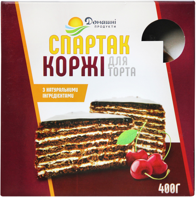 Коржі для торта Домашні продукти 400г Спартак (шоколадні) – ROZETKA ...
