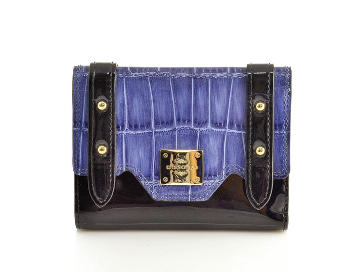 Dissona, Bags, Purple Italian Leather Purse By Dissona