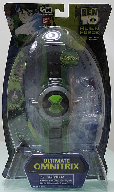 Часы Бен10 Бен Тен Омнитрикс Ультимэйт с фигуркой - Ben10 Omnitrix Ultimate, Bandai - Фото 6 Часы Бен10 Бен Тен Омнитрикс Ультимэйт с фигуркой - Ben10 Omnitrix Ultimate, Bandai - изображение 6