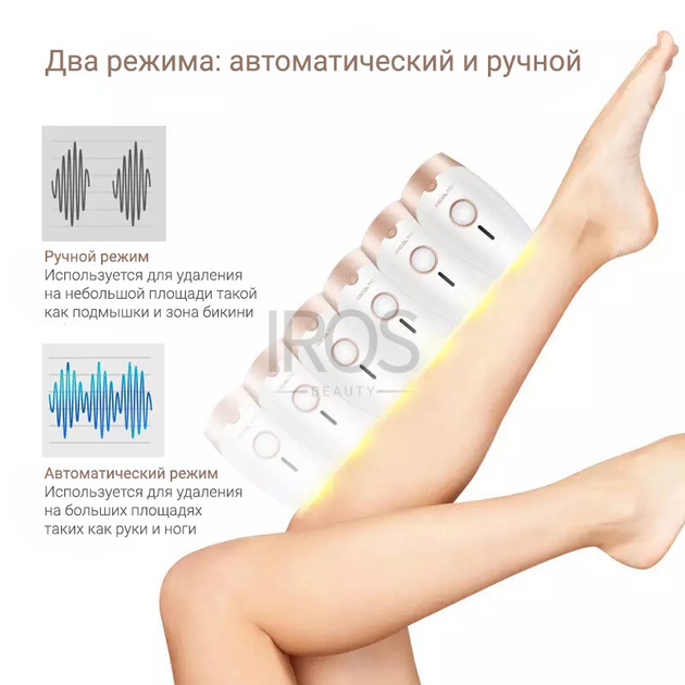 IPL фотоэпилятор 3 в 1 (эпиляция-омоложение кожи-сужение пор) LESCOLTON T002 Золотой - изображение 5