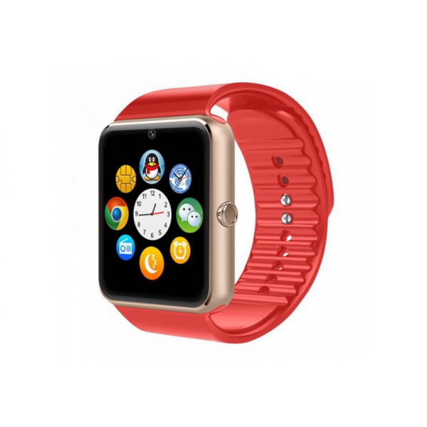Смарт-Часы Smart Watch GT-08 Red Многофункциональные Умные Часы - Фото 2 Смарт-Часы Smart Watch GT-08 Red Многофункциональные Умные Часы - зображення 2