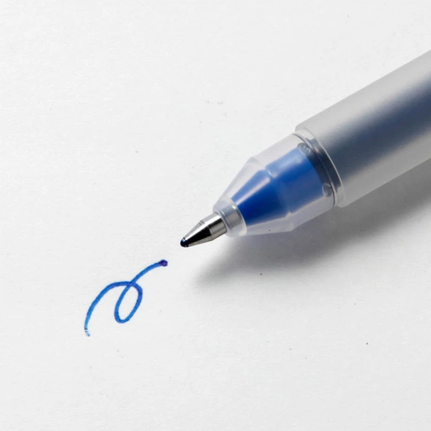 Ручка MUJI гелевая синяя 0,7 мм GEL-Ink (4550002796907) - изображение 2
