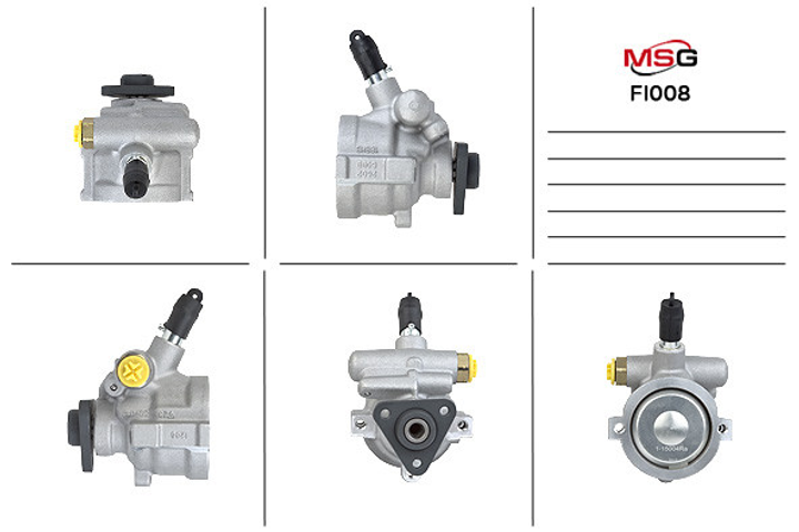 Насос ГУР новый FIAT BRAVA 1998-2001, BRAVO 1998-2001, MAREA 1998-2002, PUNTO 1993-1999, MSG, fi008 - изображение 1