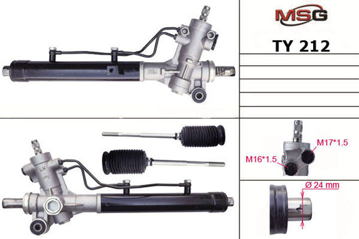 Рульова рейка з ГУР нова TOYOTA Rav-4 1 1994-2000, TY212 - зображення 1