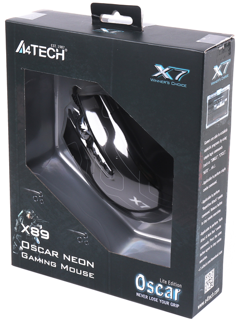 Мышь A4Tech X89 USB Black (4711421945059) – Фото, Отзывы.