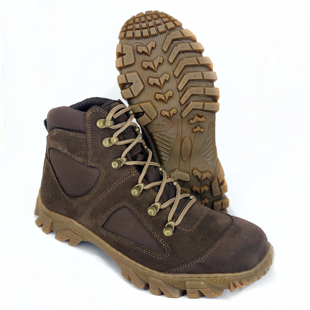 Ботинки берцы тактические треккинговые Wolf boots mid track Brown 41(id 0086-01) - изображение 1